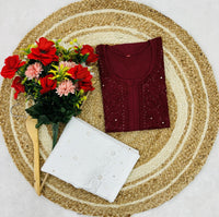 GhassPatti Muqaish kurti - Chikankari official