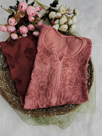 Gulab Modal Trending Ombre Dyed Chikan Kurtis - Chikankari official