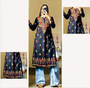 Gulshan MultiThread Embroidered Kurta - Chikankari official