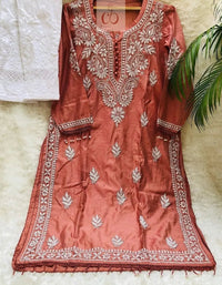 Hand Craft Resham article - Chikankari official