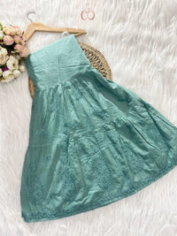 Handcrafted Eid special Mul co ord set - Chikankari official