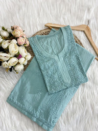 Handcrafted Heavy boota Chikan Combo - Chikankari official