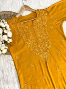 Handcrafted Rayon Co - ord Muqaish Combo Tanya Special - Chikankari official