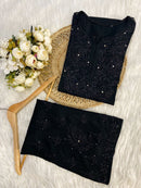 Handcrafted Rayon Co - ord Muqaish Combo Tanya Special - Chikankari official