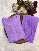 Handmade Premium Rayon 2pc Set - Chikankari official