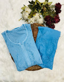 Handmade Premium Rayon 2pc Set - Chikankari official