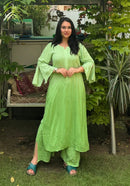 Handmade Premium Rayon 2pc Set - Chikankari official