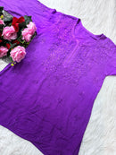 Handowork Short tops - Chikankari official