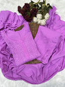 Handwork cotton 3pc set - Chikankari official