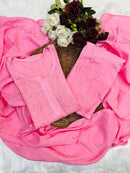 Handwork cotton 3pc set - Chikankari official
