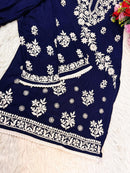 Handwork Heavy Modal Plazzo Combo - Chikankari official