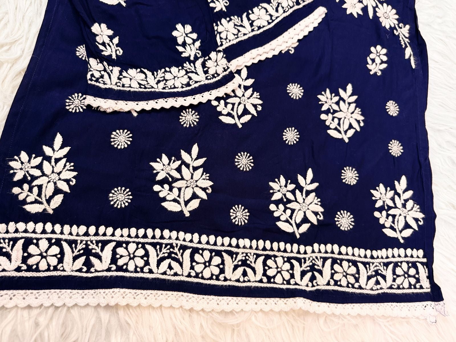 Handwork Heavy Modal Plazzo Combo - Chikankari official