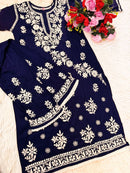 Handwork Heavy Modal Plazzo Combo - Chikankari official