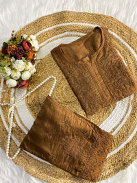 Handwork Masterpiece Chanderi Combo - Chikankari official