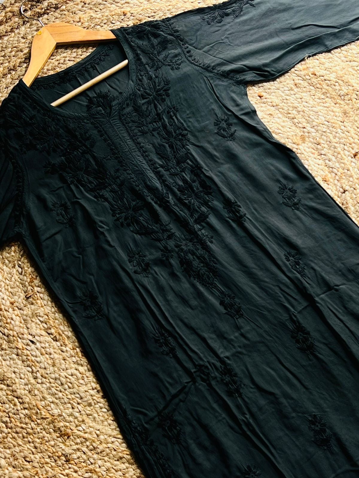 Handwork Modal Daman Chikankari Kurta - Chikankari official