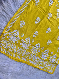 Handwork pure Modal Heavy work kurti - Chikankari official