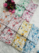 Handwork Pure Mul cotton Floral Printed Combo - Chikankari official