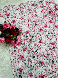 Handwork Pure Mul cotton Floral Printed Combo - Chikankari official