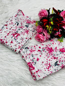 Handwork Pure Mul cotton Floral Printed Combo - Chikankari official