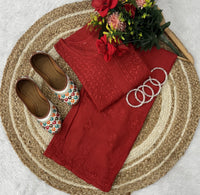 Handwork Single Shade Rayon Combo - Chikankari official