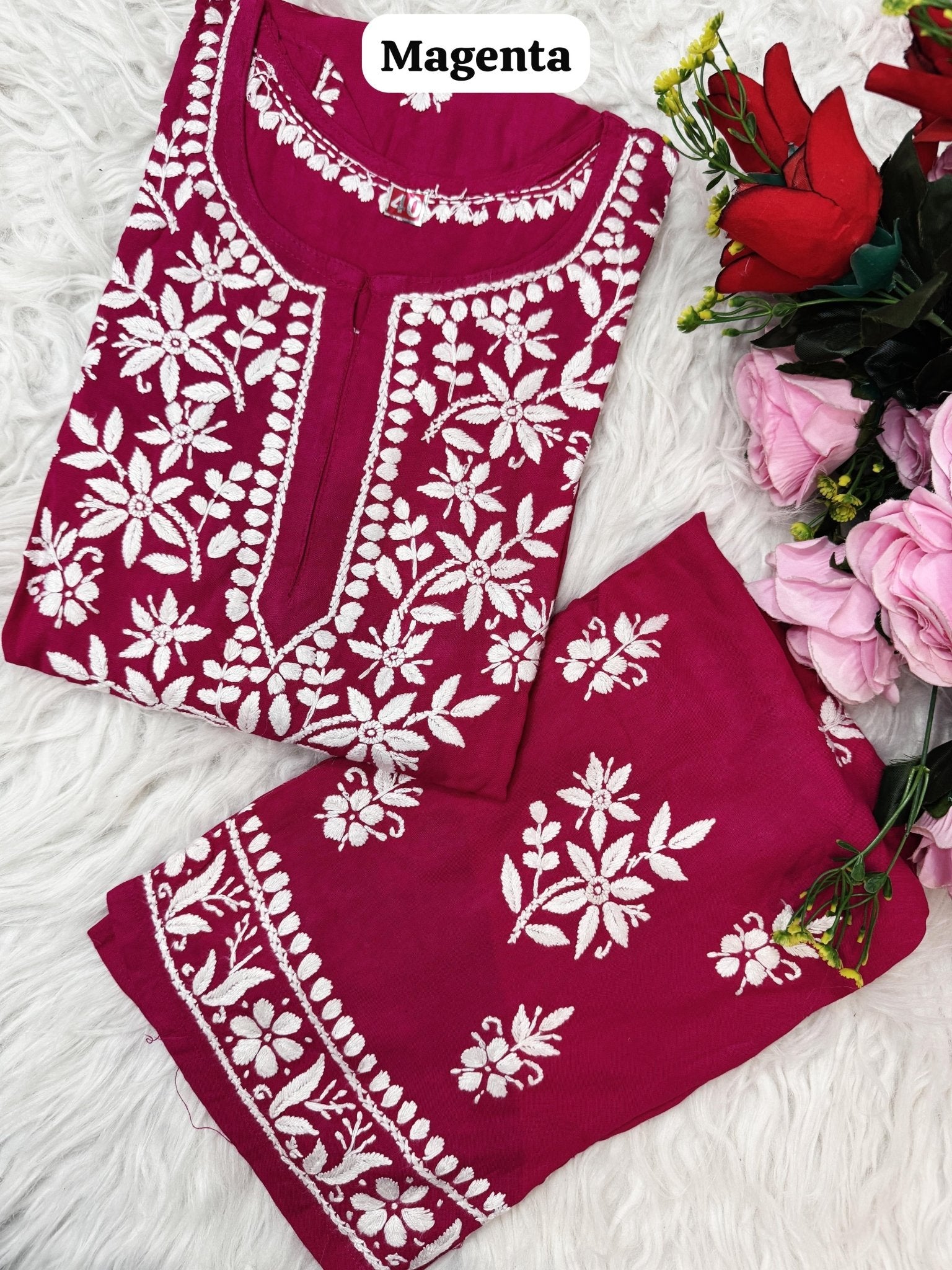 Handwork Soft Breezy Rayon Combo - Chikankari official