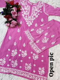 Handwork Soft Breezy Rayon Combo - Chikankari official