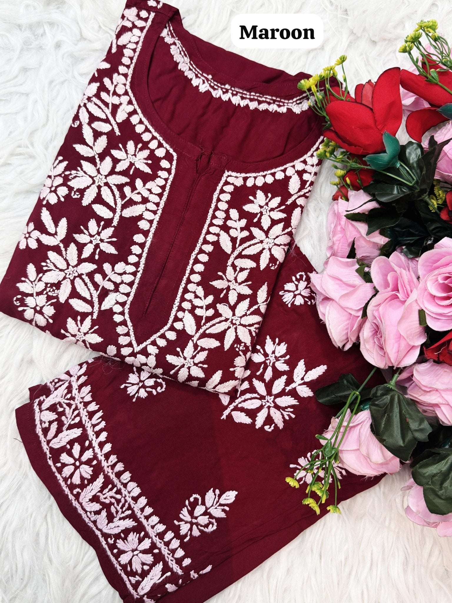 Handwork Soft Breezy Rayon Combo - Chikankari official