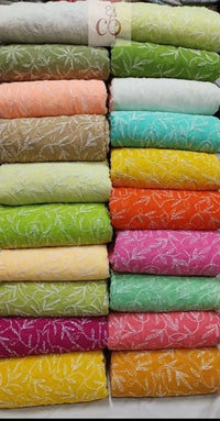 Handwork Tepchi Exclusive Saree From Lucknow With Blouse - Chikankari official