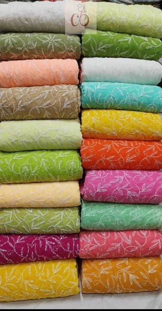 Handwork Tepchi Exclusive Saree From Lucknow With Blouse - Chikankari official