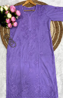 Handworked Ghasspatii 2pc Set - Chikankari official