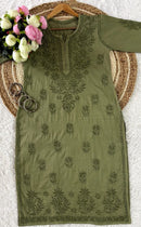 Handworked Ghasspatii 2pc Set - Chikankari official