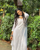 Harshita White Modal Cotton Chikankari 3pc Set - Chikankari official