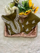 Hayaat Designer Cut Work Set - Chikankari official
