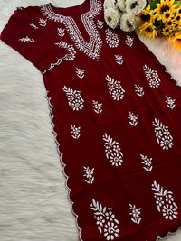 Hayaat Designer Cut Work Set - Chikankari official
