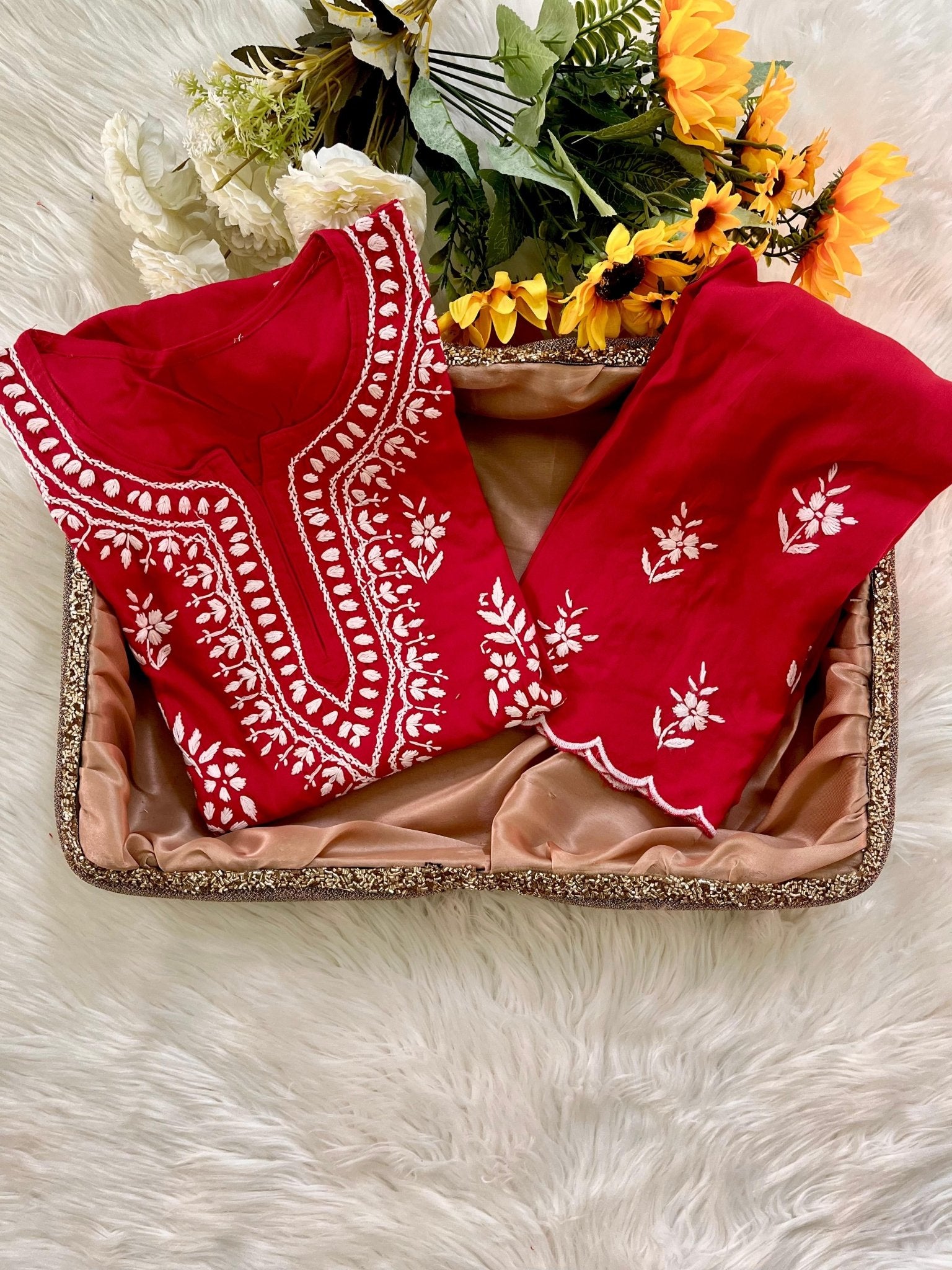 Hayaat Designer Cut Work Set - Chikankari official