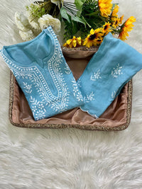 Hayaat Designer Cut Work Set - Chikankari official