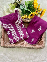 Hayaat Designer Cut Work Set - Chikankari official