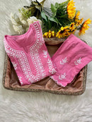 Hayaat Designer Cut Work Set - Chikankari official