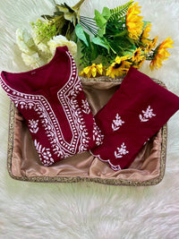 Hayaat Designer Cut Work Set - Chikankari official