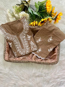 Hayaat Designer Cut Work Set - Chikankari official