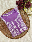 Heavy Ayaat Modal cotton chikankari - Chikankari official