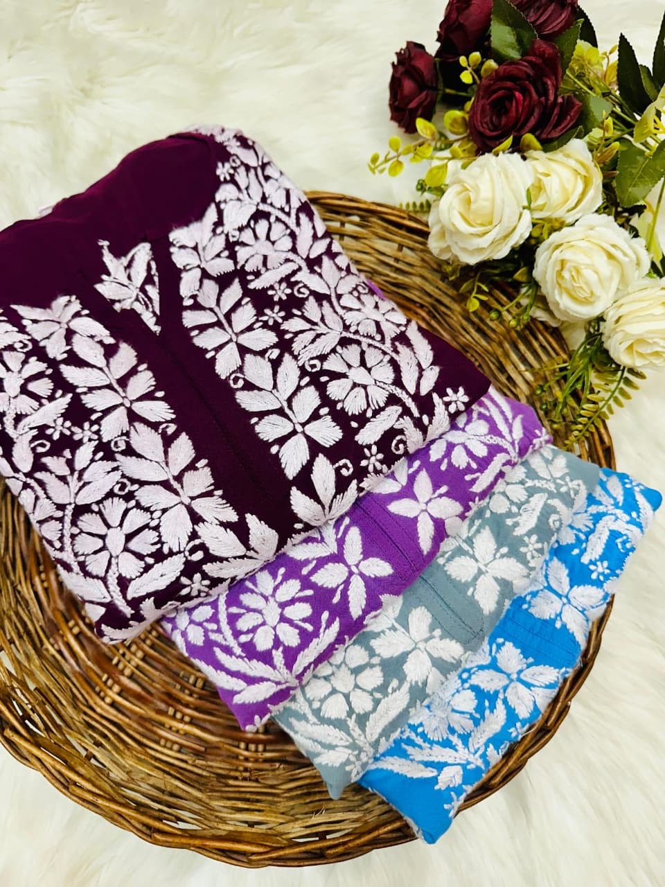 Heavy Ayaat Modal cotton chikankari - Chikankari official