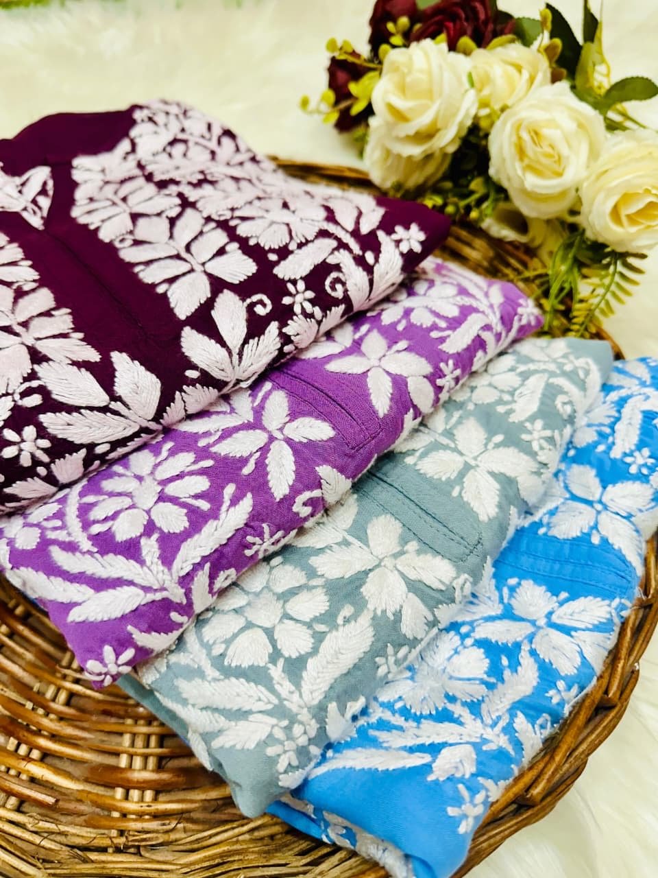 Heavy Ayaat Modal cotton chikankari - Chikankari official