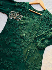 Heavy boota high quality viscose handwork - Chikankari official