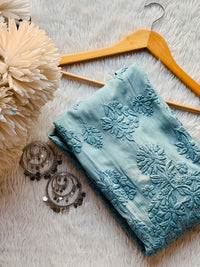 Heavy boota high quality viscose handwork - Chikankari official