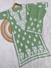 Heavy chikan Work Modal cotton Combo - Chikankari official