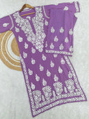 Heavy chikan Work Modal cotton Combo - Chikankari official