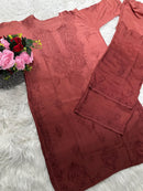 Heavy Chikankari Handwork Muslin Ombre combo - Chikankari official