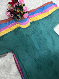 Heavy Chikankari Handwork Muslin Ombre combo - Chikankari official