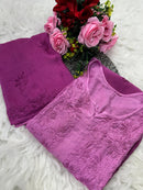 Heavy Chikankari Handwork Muslin Ombre combo - Chikankari official